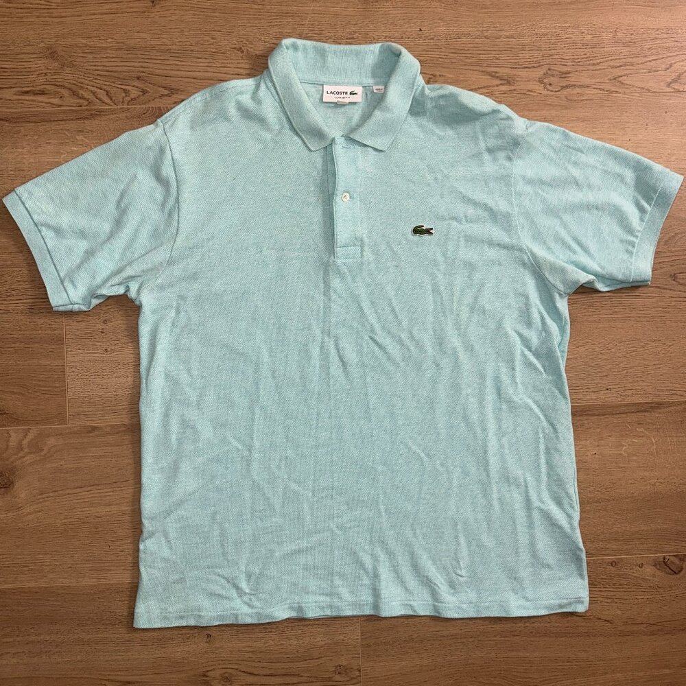 Lacoste Men's Polo Shirt Aqua XL
